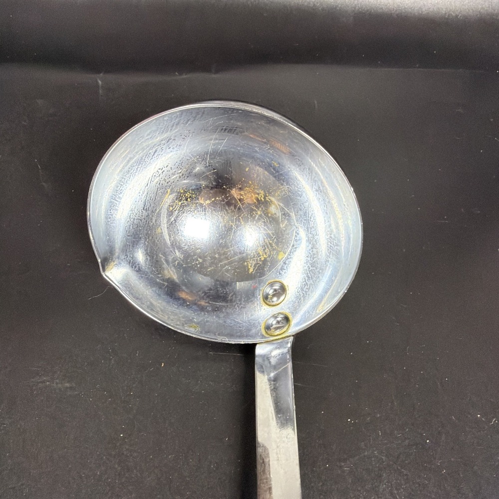 Vintage Irvin Ware Chrome Soup Ladle Dipper Spoon with Pour Spout USA 12" Silver - Picture 2 of 9